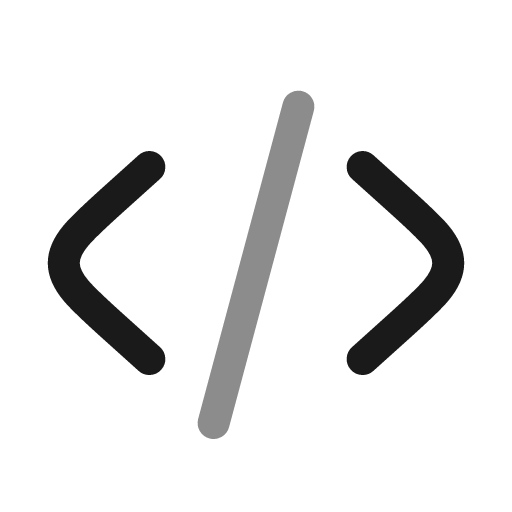 Code line duotone icon, two-tone style, from Solar