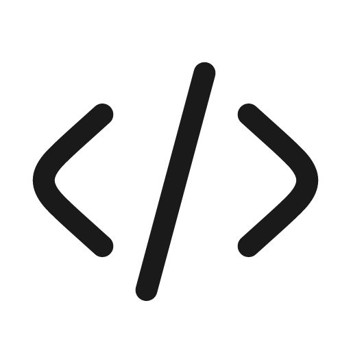 Code linear icon, line style, from Solar
