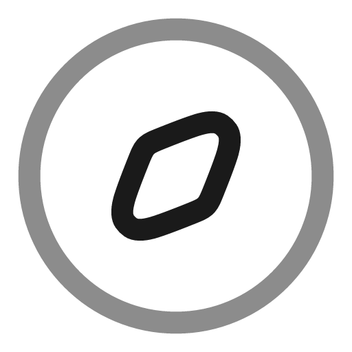 Compass line duotone icon, two-tone style, from Solar