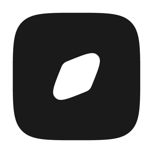 Compass square bold icon, bold style, from Solar
