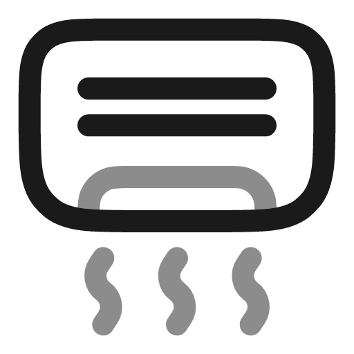 Conditioner line duotone icon, two-tone style, from Solar