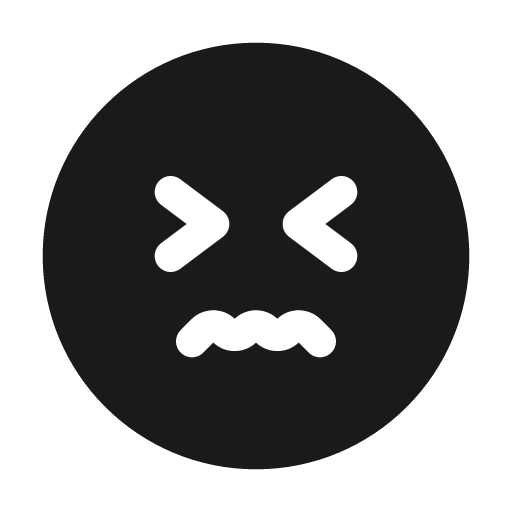 Confounded circle bold icon, bold style, from Solar