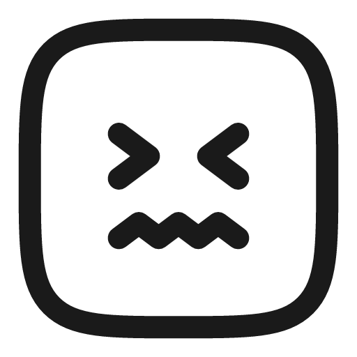 Confounded square linear icon, line style, from Solar
