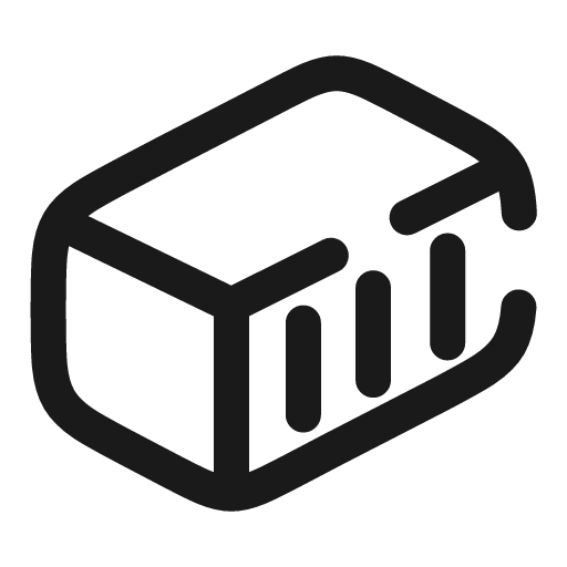 Container broken icon, line style, from Solar