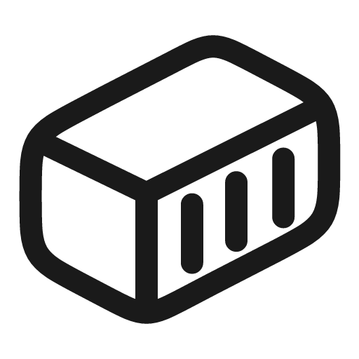 Container linear icon, line style, from Solar