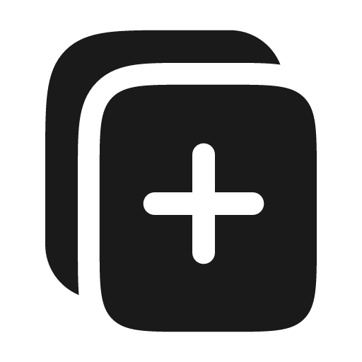 Copy add bold icon, bold style, from Solar