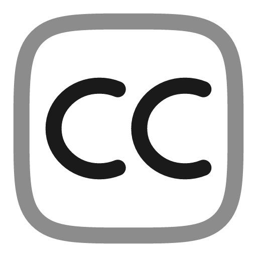 Creative commons line duotone icon, two-tone style, from Solar