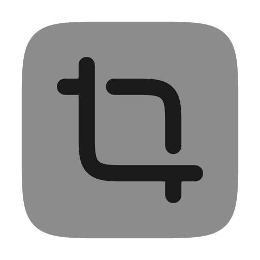 Crop minimalistic bold duotone icon, two-tone style, from Solar