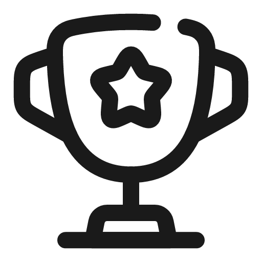 Cup star broken icon, line style, from Solar