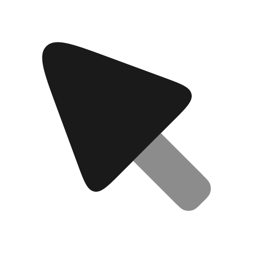 Cursor bold duotone icon, two-tone style, from Solar