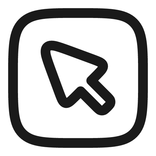 Cursor square linear icon, line style, from Solar