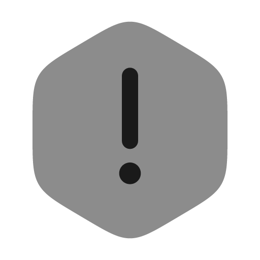 Danger bold duotone icon, two-tone style, from Solar