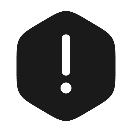 Danger bold icon, bold style, from Solar