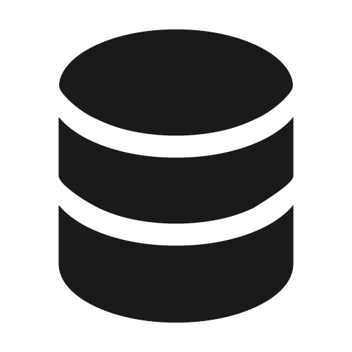 Database bold icon, bold style, from Solar