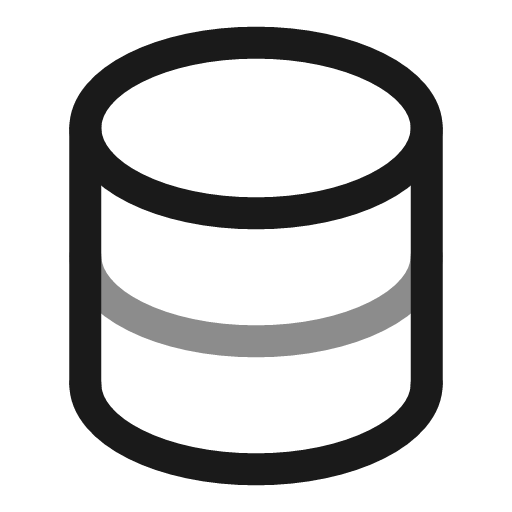 Database line duotone icon, two-tone style, from Solar