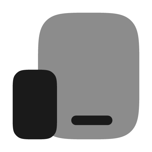 Devices bold duotone icon, two-tone style, from Solar