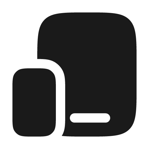 Devices bold icon, bold style, from Solar