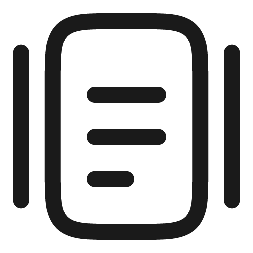 Documents minimalistic linear icon, line style, from Solar