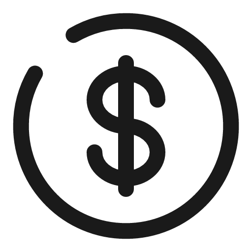 Dollar broken icon, line style, from Solar