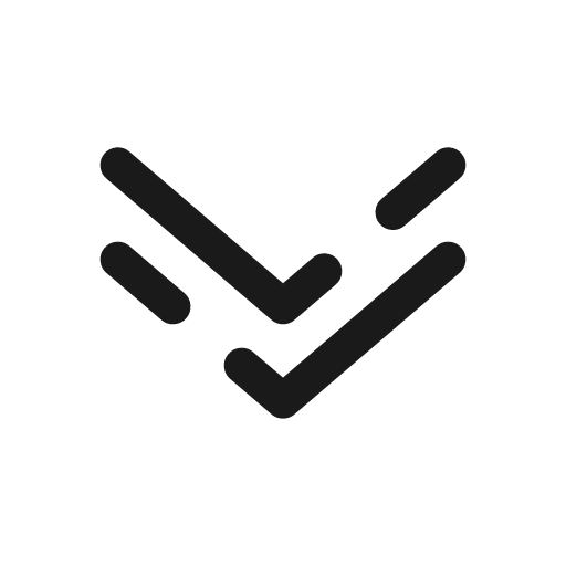 Double alt arrow down broken icon, line style, from Solar