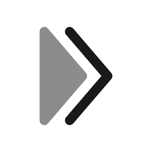 Double alt arrow right bold duotone icon, two-tone style, from Solar