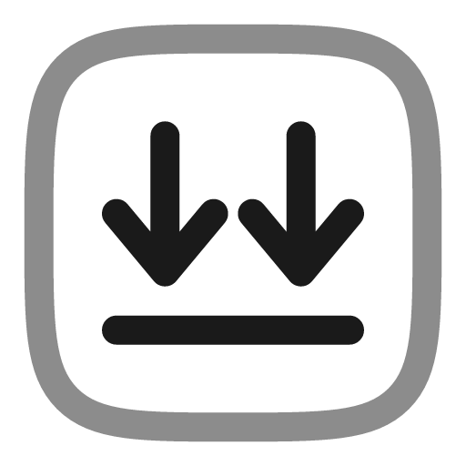 Download twice square line duotone icon, two-tone style, from Solar