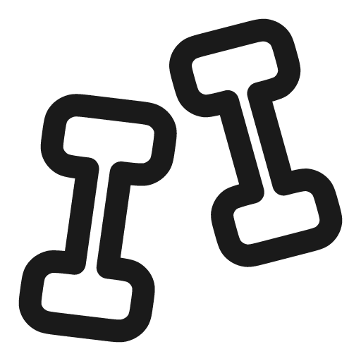 Dumbbells 2 outline icon, outline style, from Solar