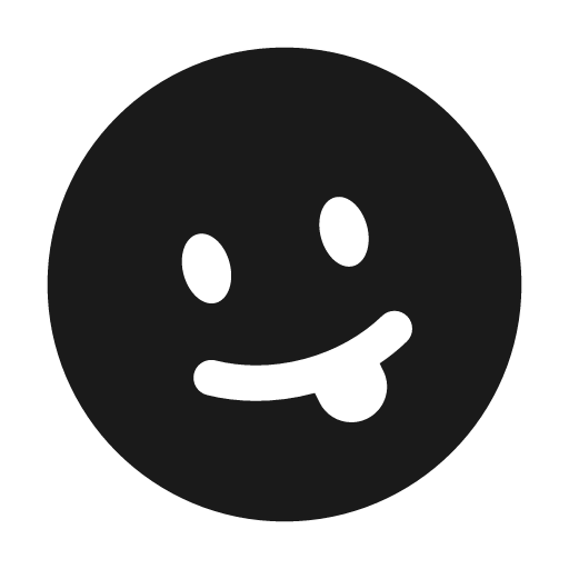 Emoji funny circle bold icon, bold style, from Solar