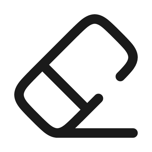 Eraser broken icon, line style, from Solar