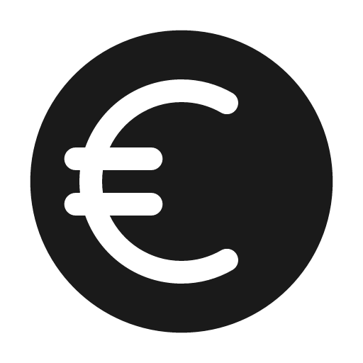 Euro bold icon, bold style, from Solar