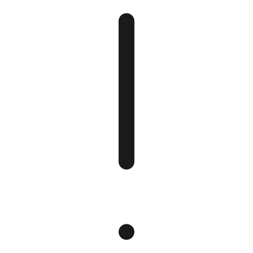 Exclamation mark bold icon, bold style, from Solar