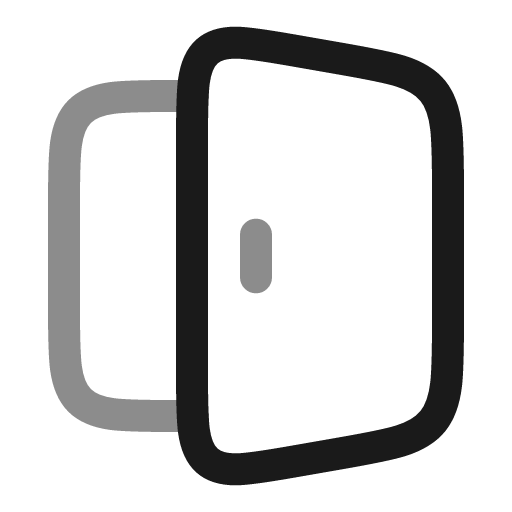 Exit line duotone icon, two-tone style, from Solar