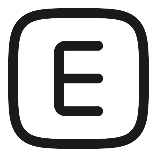 Explicit outline icon, outline style, from Solar