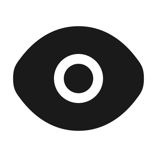 Eye bold icon, bold style, from Solar