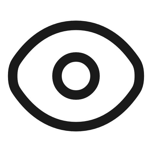 Eye linear icon, line style, from Solar