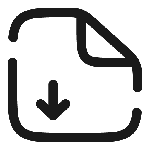 File download broken icon, line style, from Solar