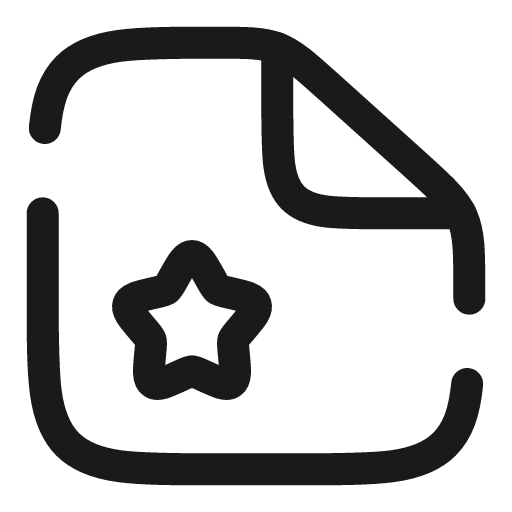 File favorite broken icon, line style, from Solar