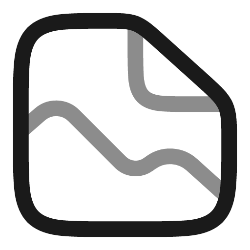 File image line duotone icon, two-tone style, from Solar