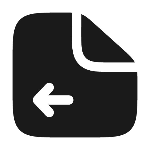File left bold icon, bold style, from Solar