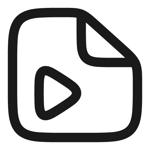 File play linear icon, line style, from Solar