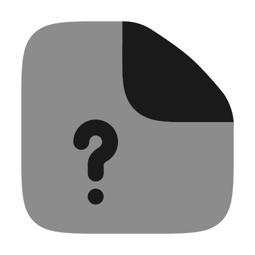 File question mark bold duotone icon, two-tone style, from Solar