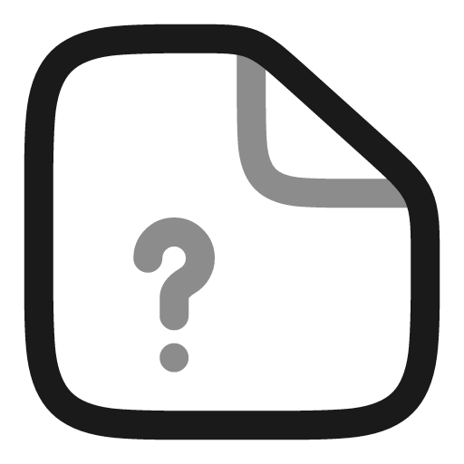File question mark line duotone icon, two-tone style, from Solar
