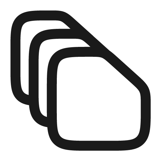 File stack outline icon, outline style, from Solar