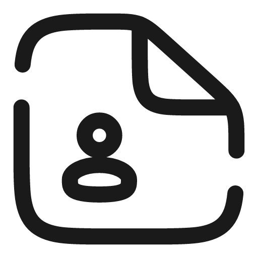 File user broken icon, line style, from Solar