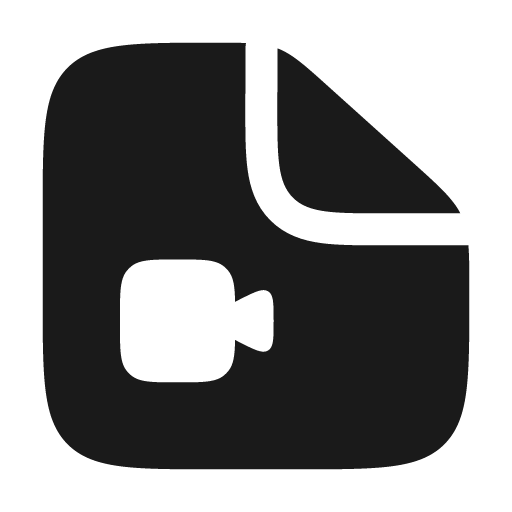 File video camera bold icon, bold style, from Solar