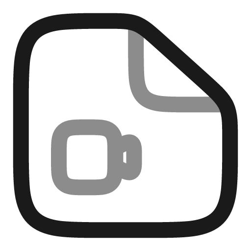 File video camera line duotone icon, two-tone style, from Solar