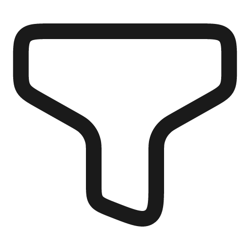 Filter outline icon, outline style, from Solar