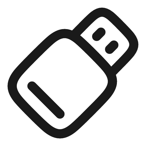 Flash drive linear icon, line style, from Solar