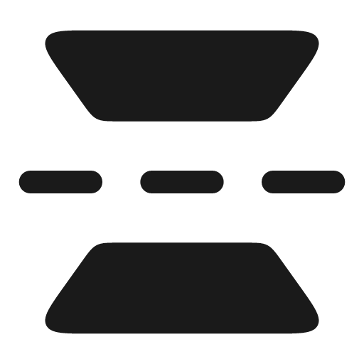 Flip vertical bold icon, bold style, from Solar