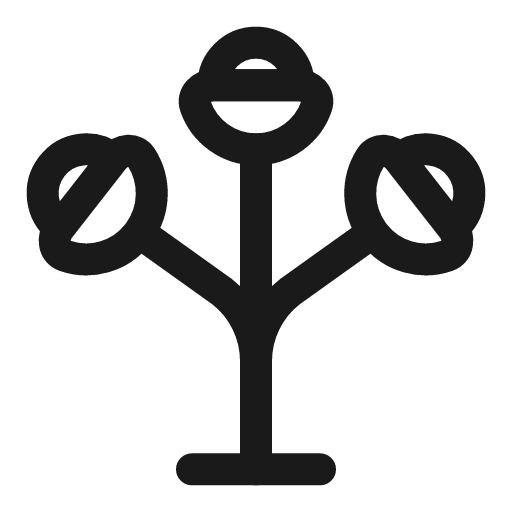Floor lamp linear icon, line style, from Solar